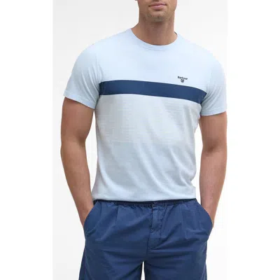Barbour Braeside Stripe Cotton T-shirt In Blue