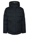 Barbour Brampton Mens Puffer Jacket In Blue