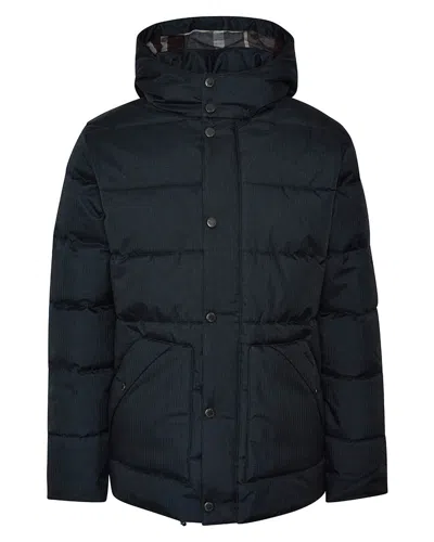 Barbour Brampton Mens Puffer Jacket In Blue