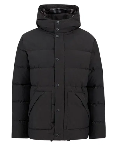 Barbour Brampton Mens Puffer Jacket In Black
