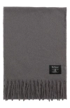 Barbour Brandy Bouclé Scarf In Gray