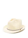Barbour Textured Woven Wide Brim Hat In Neutrals