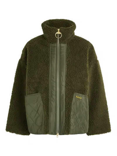 Barbour Brawby Fleece Jacket In Green