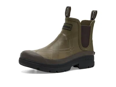 Barbour Breacon Chelsea Welly Men's Rain Boots Olive: 12 M, Rubber In Green