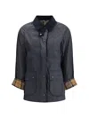 Barbour Breadnell Waxed Jacket In Black