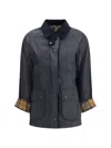 Barbour Breadnell Waxed Jacket In Blue