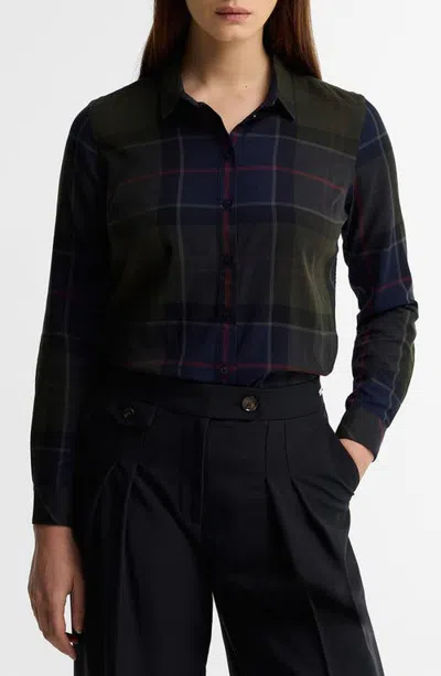 Barbour Bredon Check Button-up Shirt In Green