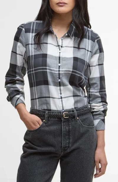 Barbour Bredon Tartan Cotton Button-up Shirt In Black