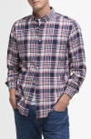 Barbour Bridport Tailored Fit Linen Blend Shirt In Navy
