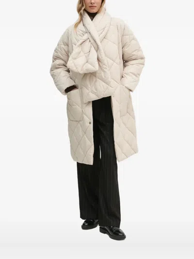 Barbour Brigitte Puffer Coat In White
