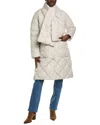 Barbour Brigitte Puffer Coat In White