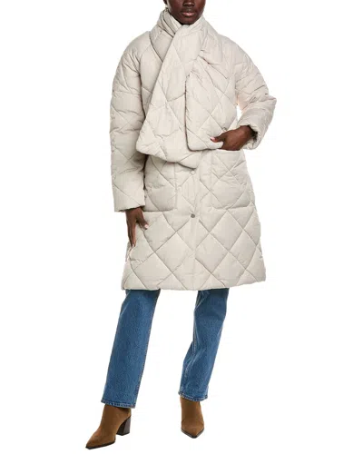 Barbour Brigitte Puffer Coat In Neutral