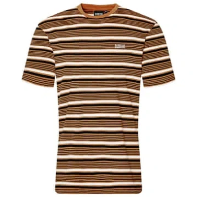 Barbour Bristol Stripe T-shirt In Brown