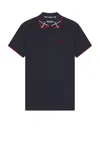 Barbour Brodie Tailored Polo In Navy