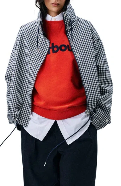 Barbour Bronwyn Showerproof Water Resistant Gingham Jacket In Multi