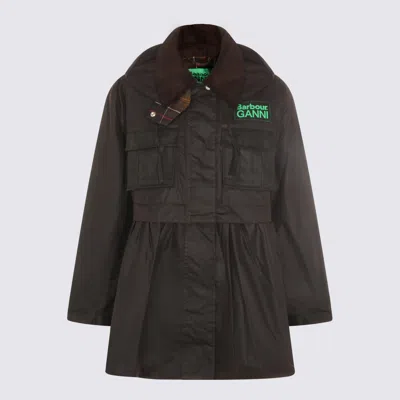 Barbour Brown Cotton Casual Jacket In Blue