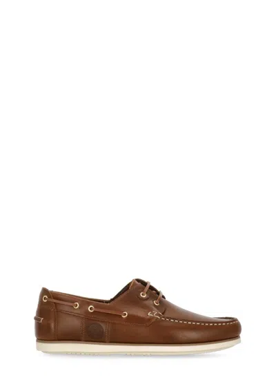 Barbour Brown Leather Wake Loafers