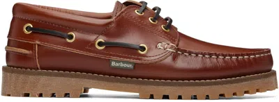 Barbour Brown Re-engineered Deck Boat Shoes
