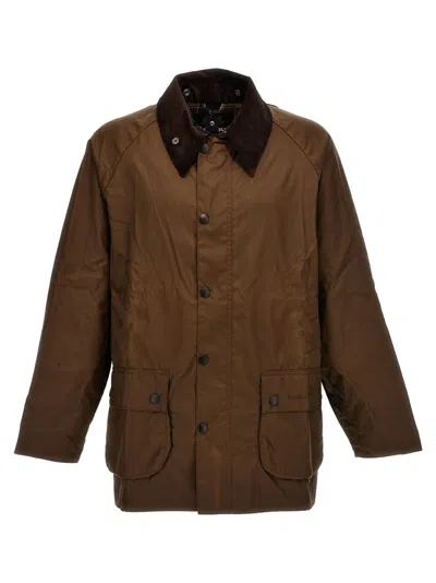 Barbour Brown Shirt Collar Jacket In Multi