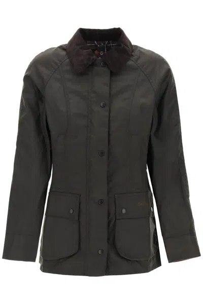 BARBOUR BROWN WAXED COTTON BEADNELL JACKET