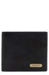 Barbour Brunton Rfid Leather Bifold Wallet In Black