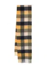 Barbour Brushed-effect Check-plaid Scarf In Green