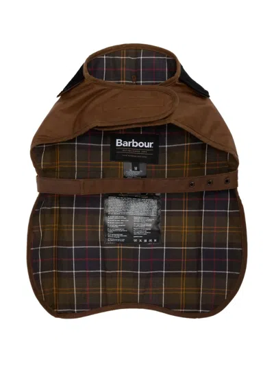 Barbour Buckle-fastening Logo-patch Pet Coat In Brown