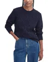 Barbour Burne Sweater In Navy