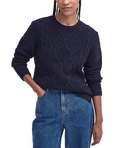Barbour Burne Sweater In Navy Blue