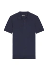 Barbour Buston Knit Polo In Navy
