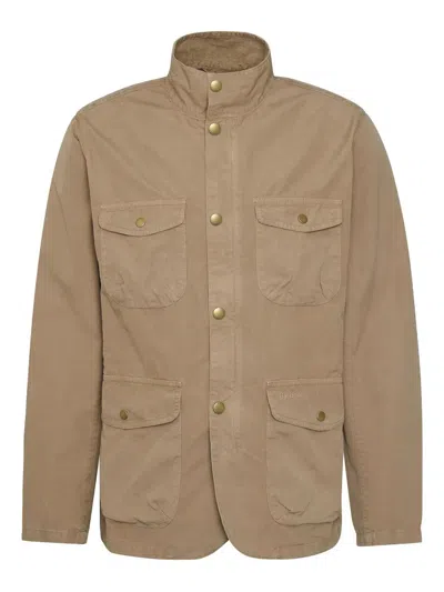 Barbour Button-fastening Cotton Jacket In Brown