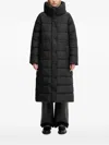 Barbour Button-fastening Padded Coat In Black