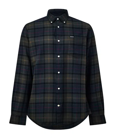 Barbour Buttondown Plaid Long Sleeve Shirt In Red