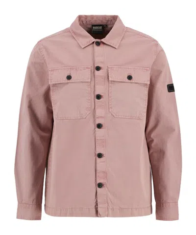 Barbour Button-down Shirt Jacket In Pink