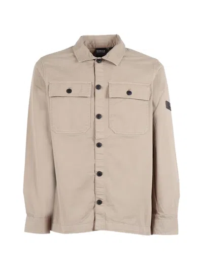 BARBOUR BUTTONED FLAP-POCKET OVERSHIRT