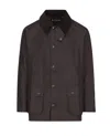 Barbour Buttoned Long-sleeved Jacket In Brown