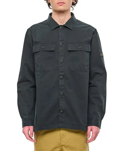 Barbour Buttoned Overshirt Jacket In Green