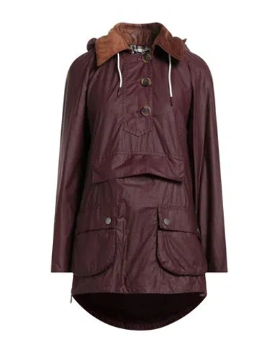 Barbour By Alexachung Woman Coat Plum Size 4 Cotton, Polyamide In Purple