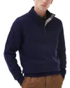 Barbour Calder Wool Sweater In Blue