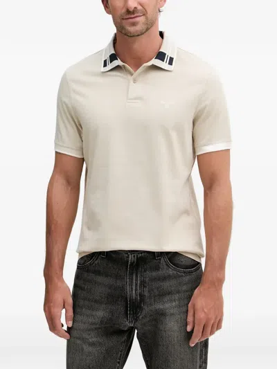 Barbour Callington Check-pattern Polo Shirt In Neutral