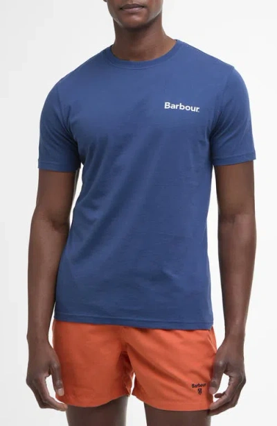 Barbour Camber Graph Mens T-shirt In Blue