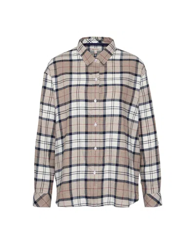 Barbour Elishaw Tartan Relaxed Fit Cotton Button-up Shirt In Br37