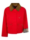 Barbour Mackworth Jacket With D-ring In Red