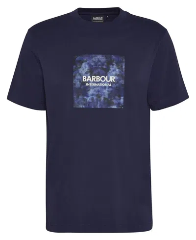 Barbour Camo Ikat T Shirt In Blue