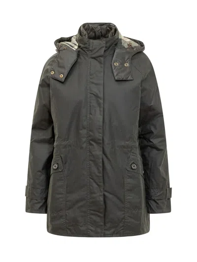 Barbour Cannich Wax Jacket In Sage/ancient