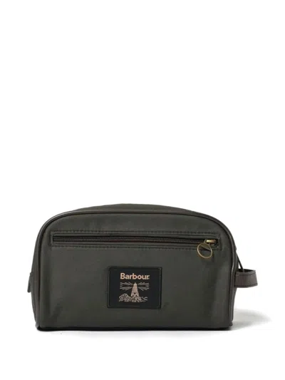 Barbour Canvas Messenger Bag In Black