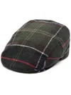 Barbour Gallingale Tartan Flat Cap In Metallic