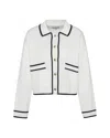 Barbour Jasmine Knitted Cardigan In Wh71