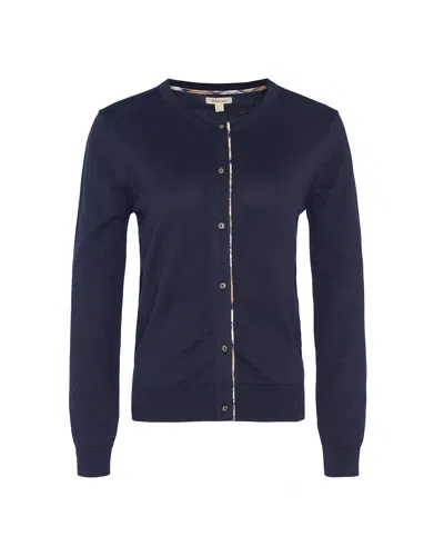 BARBOUR PENDLE NAVY BLUE CARDIGAN