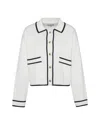 Barbour Jasmine Knitted Cardigan In White